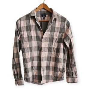 George Men's 100% Cotton Long Sleeve Premium Untucked Long Sleeve Shirt Size Med